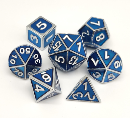 Les matrices bleues de luxe faites main ont placé D4 versé par main universelle D6 D8