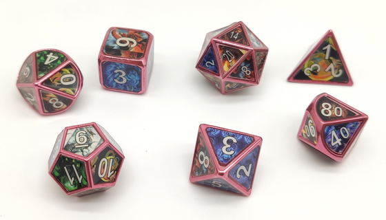 Le métal de luxe non-toxique RPG découpent les biens de versement de main d'ensemble de 7 morceaux