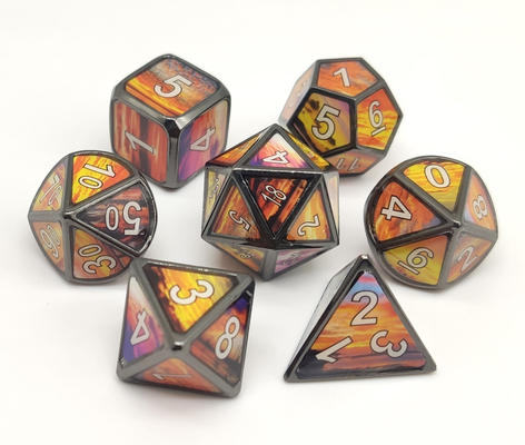 Handcraft le polyèdre que le mini RPG découpent le matériel en alliage de zinc pour la collection