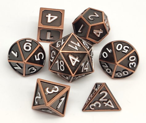 Petites matrices universelles en métal, Mini Polyhedral Dice Set inodore