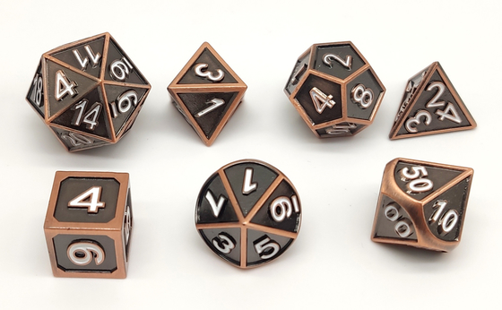 Mini poids léger de meulage manuel des matrices D6 D8 D10 de RPG pour la collection