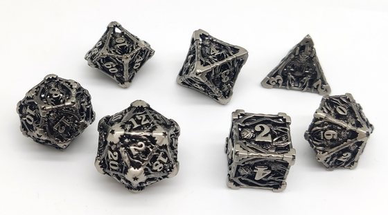 Le métal fait main que le mini RPG découpent l'or réglé de 7 morceaux a plaqué extérieur