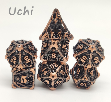 Mini RPG résistant à l'usure découper D10 polyèdre pratique D12 D20