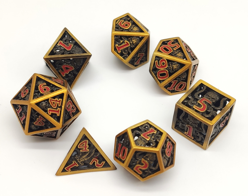 Main - tranchants découpés de Mini Polyhedral Dice Waterproof Neat en métal