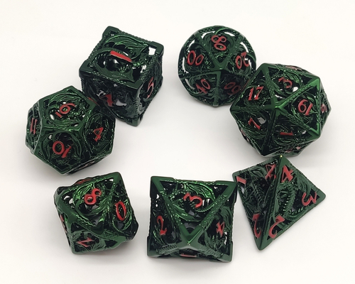 Biens pratiques de matrices polyèdres fraîches faites main en métal pour Shadowrun