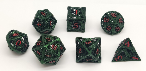 Biens pratiques de matrices polyèdres fraîches faites main en métal pour Shadowrun