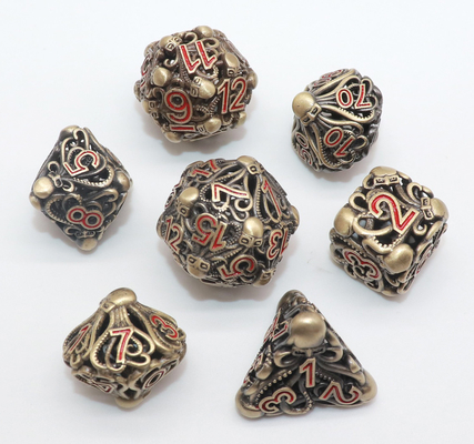 Main versant pratique portatif de Mini Polyhedral Dice Sharp Edged