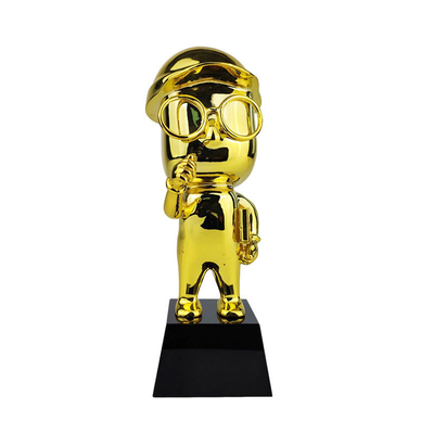 ISO9001 Tin Alloy Gold Plated Trophy, petit trophée universel en métal