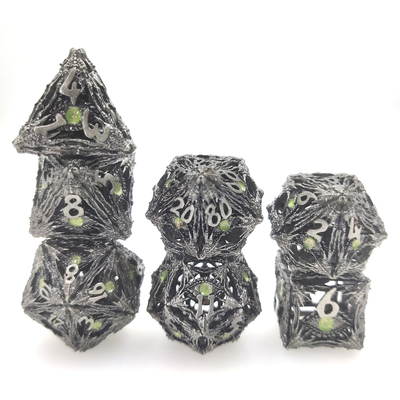 Résine polyédrique inodore forte résine dés polyédriques Mini jeu de dés polyédriques