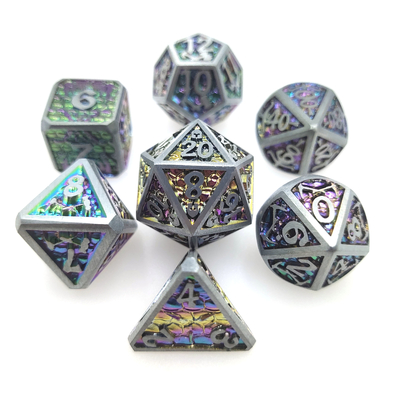 Jeu de société GST Dés métalliques polyvalents polyédriques Durable MDN