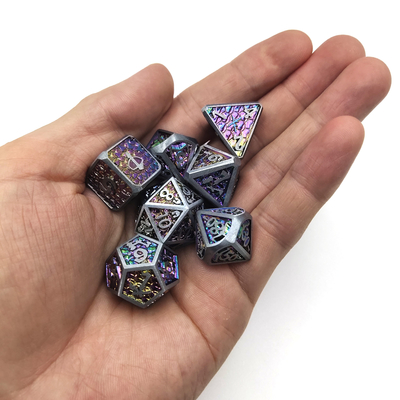 Jeu de société GST Dés métalliques polyvalents polyédriques Durable MDN