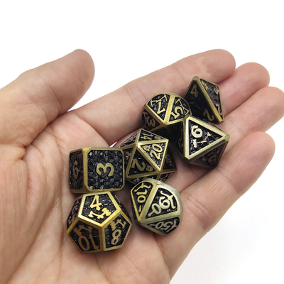 Donjons et Dragons RPG Dice puce métal à haute température pour le jeu familial