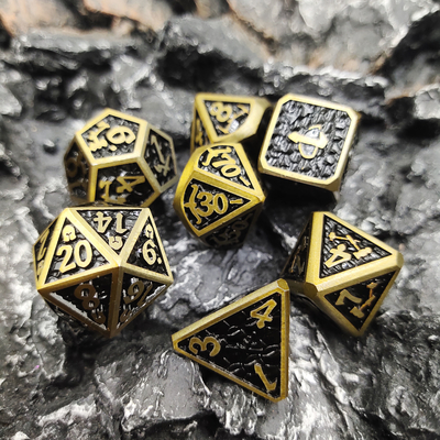 Donjons et Dragons RPG Dice puce métal à haute température pour le jeu familial