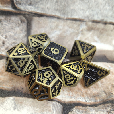 Donjons et Dragons RPG Dice puce métal à haute température pour le jeu familial