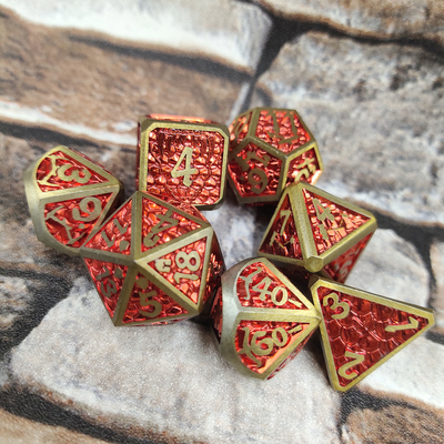 Affirm card Sculpté à la main Durable pour Savage World Dice Set Metal