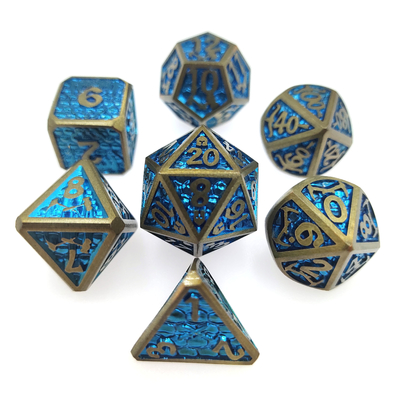 Jeu de dés RPG personnalisé polyvalent pour polyédrique de dés en métal adulte