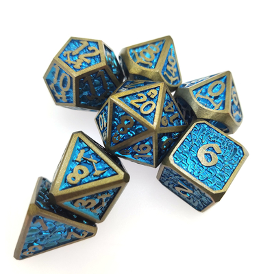 Pratique Mini jeu de société de dés du mdn dés en métal polyédrique étanche à l'humidité