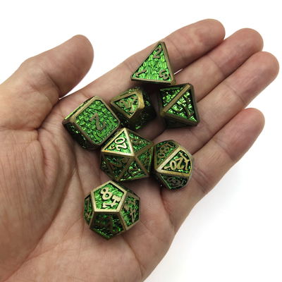 Léger Mini RPG Dice RPG Dice Set Dice Card DND Metal Polyhedral