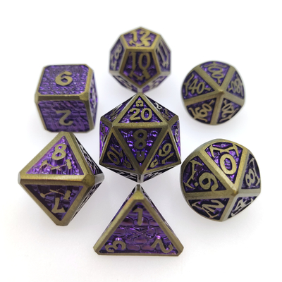 Multipurpose Tiny Metal Dice Color Mini Black Chip Dice Sets Polyhedral