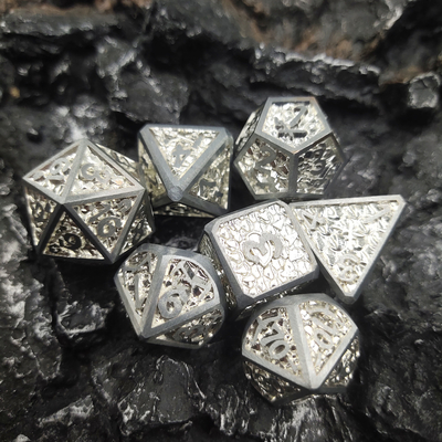 Dés polyédriques ronds de luxe pour la haute température adulte de RPG du MDN