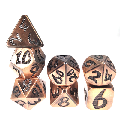 Mini dés RPG 7 pièces dés ensemble multifonctionnel polyédrique fabriqué à la main non toxique