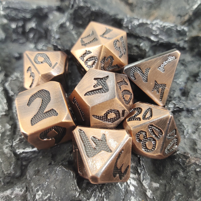 Jeu de dés fantaisie inodore pour collection polyédrique multifonctionnelle fabriquée à la main