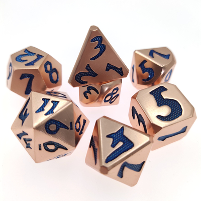 Dés de haute qualité Personnalisation polyédrique pratiqueDice Metal Gaming Dice Manual