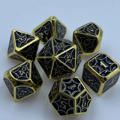 Ensemble de dés en alliage résistant à l'usure fait à la main multi-face PRG Dice Dragon And Dungeon
