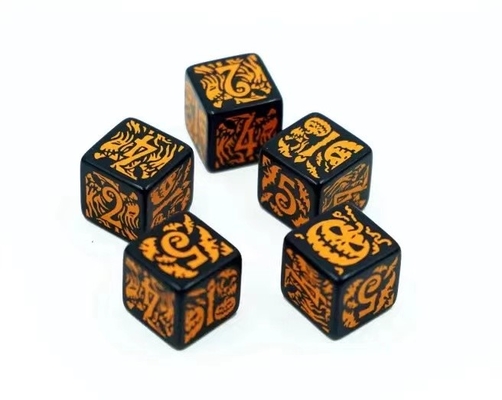 Jeu de rôle à la mode jeu de dés 20 mm fond noir