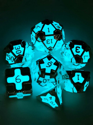Dragon and Dungeon LED dés lumineux ABS jeux de RPG en plastique bouton batterie 3V