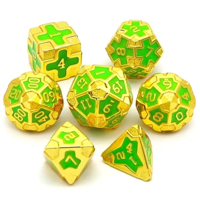 CE RPG de précision polyédrique jeu de dés OEM non toxique en vrac alliage de matériau KTV Bar