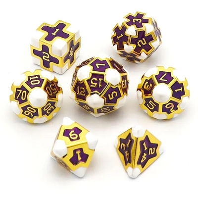 CE RPG de précision polyédrique jeu de dés OEM non toxique en vrac alliage de matériau KTV Bar