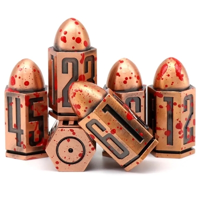 D6 jeu de dés en métal 6 pièces 6 côtés pour Dnd Dungeons Rpg Warhammer Shadowrun Dice