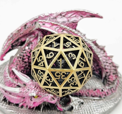 60D Macrobine Zinc Alloy Metal Dice Set Jeu de bureau unique DND