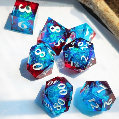 Couleur multi personnalisée DND#RPG Texte lisse rouge et bleu