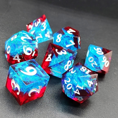 Couleur multi personnalisée DND#RPG Texte lisse rouge et bleu