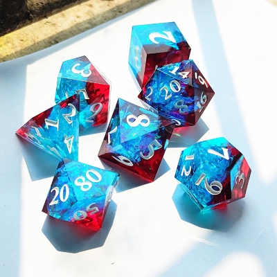 Couleur multi personnalisée DND#RPG Texte lisse rouge et bleu
