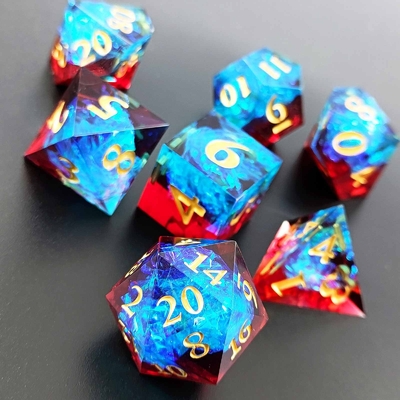 Couleur multi personnalisée DND#RPG Texte lisse rouge et bleu