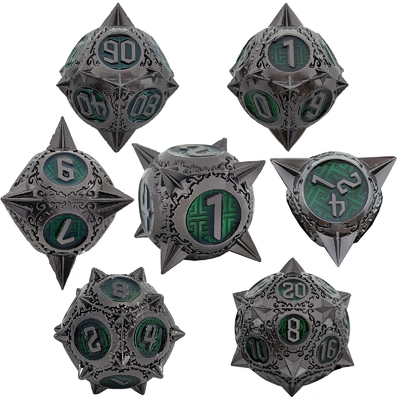 Retro météore de cuivre marteau dés métalliques dragon et donjon DND RPG D20