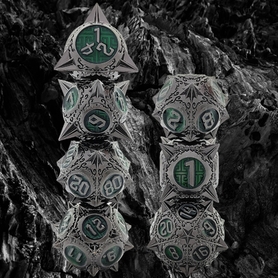 Retro météore de cuivre marteau dés métalliques dragon et donjon DND RPG D20