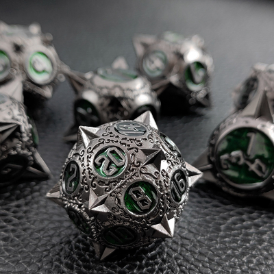 Retro météore de cuivre marteau dés métalliques dragon et donjon DND RPG D20