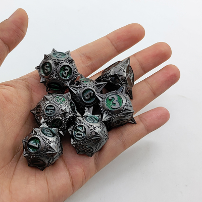 Retro météore de cuivre marteau dés métalliques dragon et donjon DND RPG D20