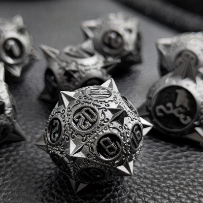 Retro météore de cuivre marteau dés métalliques dragon et donjon DND RPG D20
