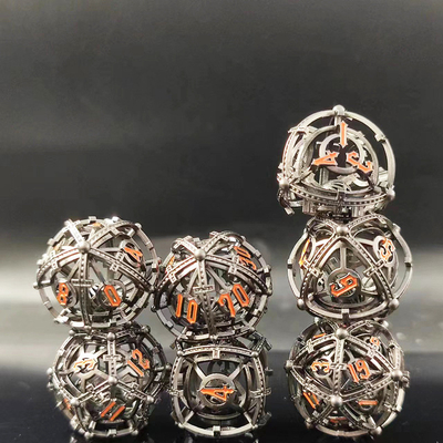 RPG à perles métalliques, jeu de dés creux, DND Cisu 16 mm, lisse
