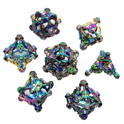 Cran creux multi-face métallique jeu de dés Donjon et dragon RPG # DND
