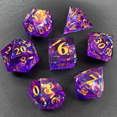 Couleur bande multi-facettes de résine dés porte donjon et dragon DND#COC