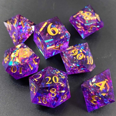 Couleur bande multi-facettes de résine dés porte donjon et dragon DND#COC