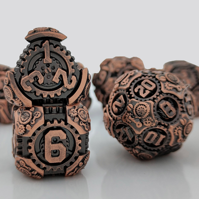 Metal Gear Dice Set DND Dungeons and Dragons TRPG Tableau de dés polyédrique D6