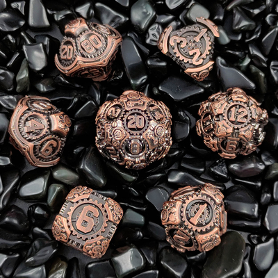 Metal Gear Dice Set DND Dungeons and Dragons TRPG Tableau de dés polyédrique D6