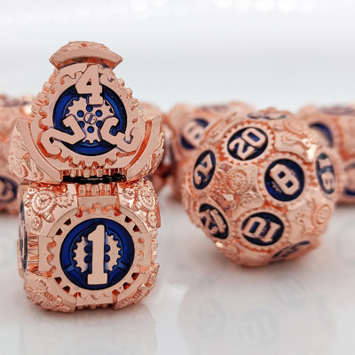 Metal Gear Dice Set DND Dungeons and Dragons TRPG Tableau de dés polyédrique D6